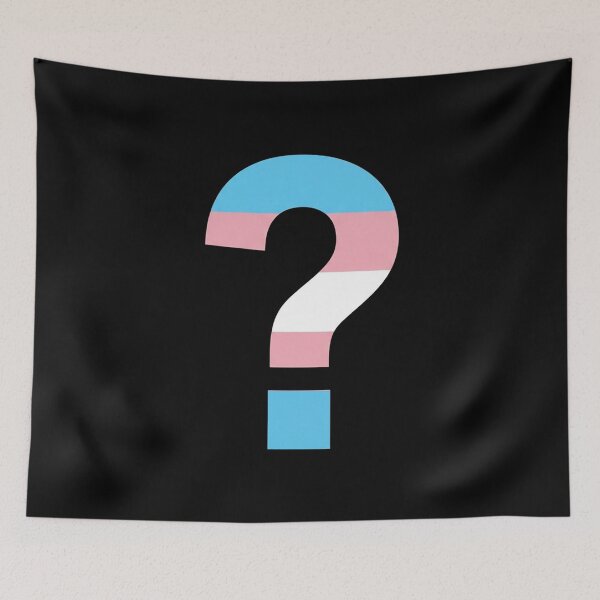 Item preview, Transgender Pride Question Mark Symbol designed and sold by Owcomm.