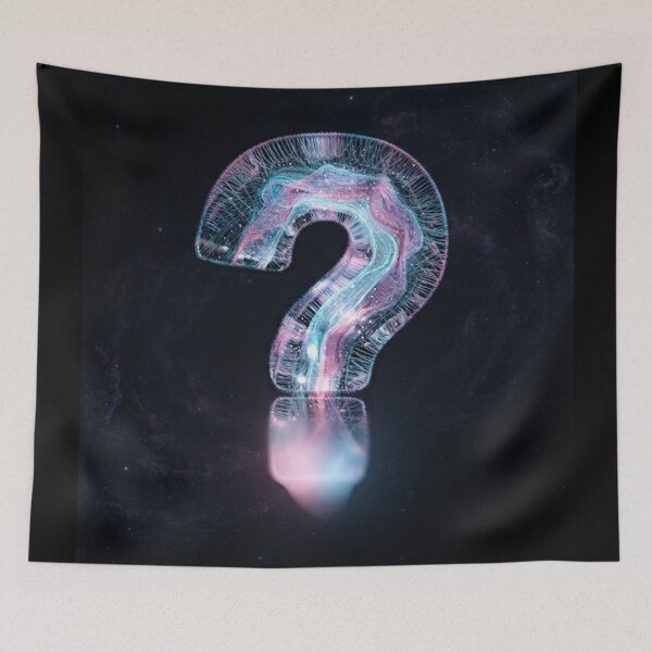 Item preview, Cosmic Transgender Pride Question Mark Symbol designed and sold by Owcomm.