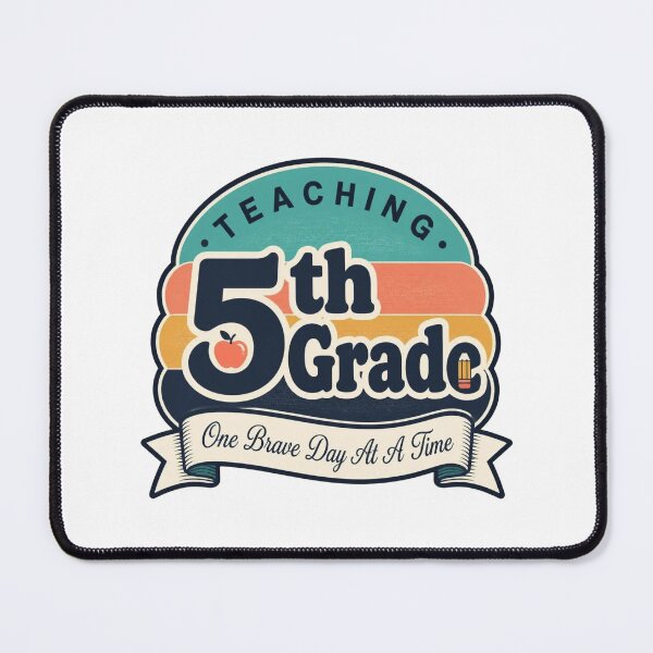 Item preview, Retro Teaching 5th Grade One Brave Day At A Time Sunset T Shirts designed and sold by FestivityFinds.