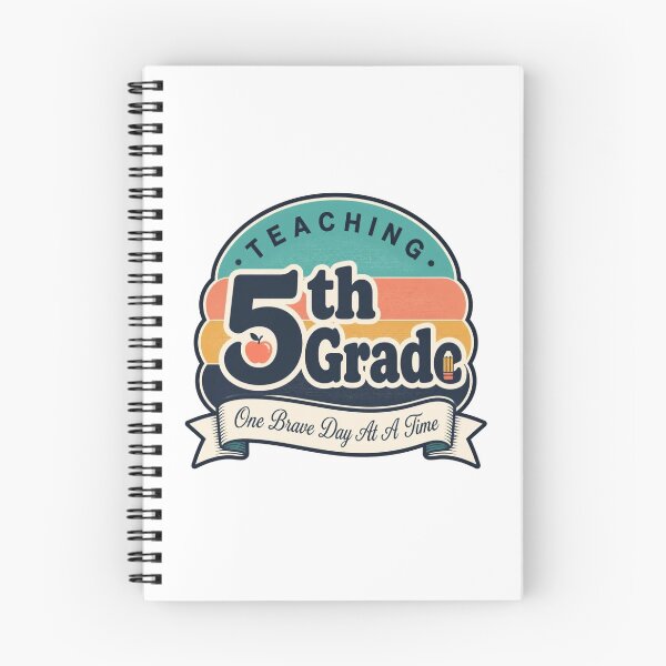 Item preview, Retro Teaching 5th Grade One Brave Day At A Time Sunset T Shirts designed and sold by FestivityFinds.