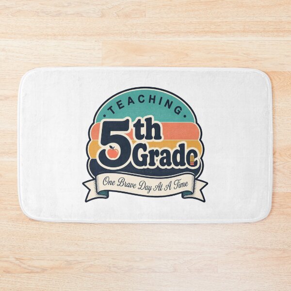 Item preview, Retro Teaching 5th Grade One Brave Day At A Time Sunset T Shirts designed and sold by FestivityFinds.
