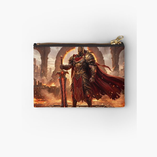 Item preview, Epic Flaming Sword Warrior Fantasy Art designed and sold by GalleryBrisArt.