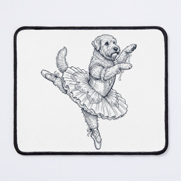 Item preview, Vintage Soft Coated Wheaten Terrier Ballet Dancer Ballerina Dog Lover designed and sold by dian-rody-crest.
