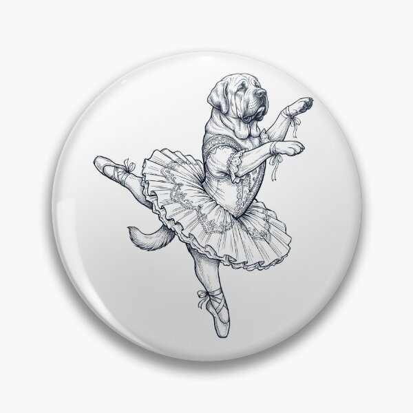 Item preview, Vintage Spanish Mastiff Ballet Dancer Ballerina Dog Lover designed and sold by dian-rody-crest.