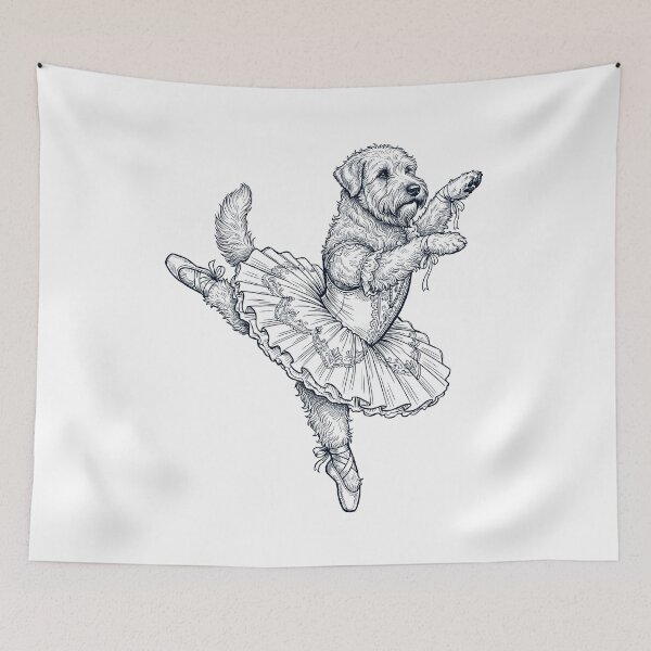 Item preview, Vintage Soft Coated Wheaten Terrier Ballet Dancer Ballerina Dog Lover designed and sold by dian-rody-crest.