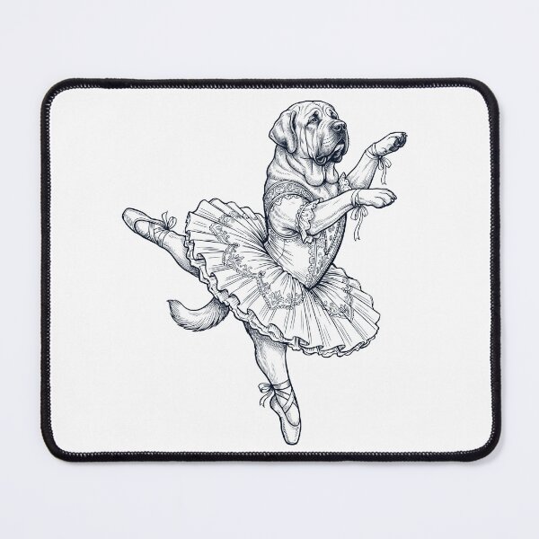 Item preview, Vintage Spanish Mastiff Ballet Dancer Ballerina Dog Lover designed and sold by dian-rody-crest.