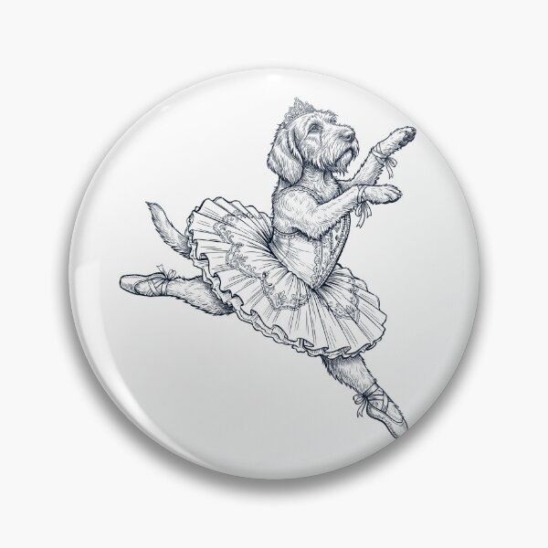 Item preview, Vintage Spinone Italiano Ballet Dancer Ballerina Dog Lover designed and sold by dian-rody-crest.