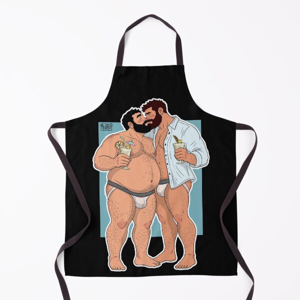 Item preview, Bear Love Cocktail Date | Gay Bear Couple Romance Illustration | LGBTQ+ Pride Art designed and sold by Chub Nation.