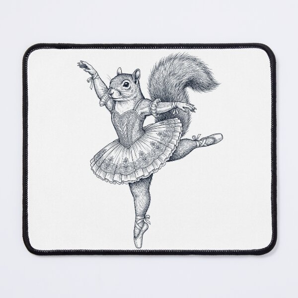Item preview, Vintage Squirrel Ballet Dancer Ballerina Animal Lover designed and sold by dian-rody-crest.