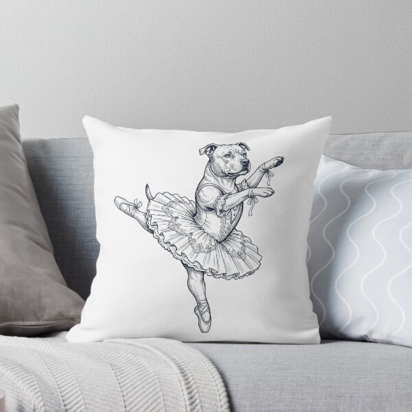 Item preview, Vintage Staffordshire Bull Terrier Ballet Dancer Ballerina Dog Lover designed and sold by dian-rody-crest.