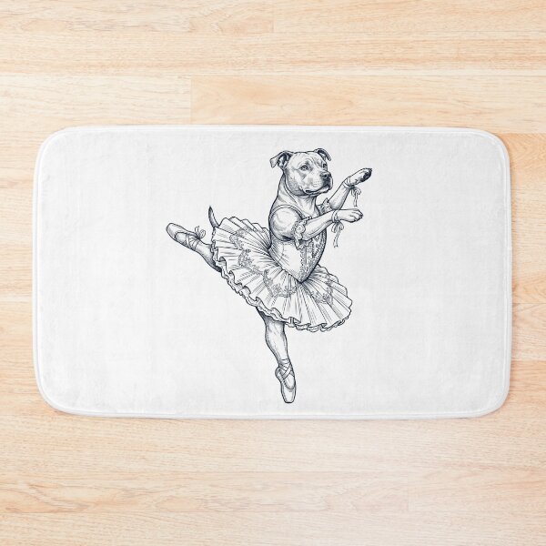 Item preview, Vintage Staffordshire Bull Terrier Ballet Dancer Ballerina Dog Lover designed and sold by dian-rody-crest.