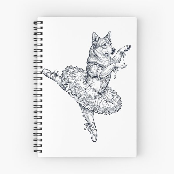 Item preview, Vintage Swedish Vallhund Ballet Dancer Ballerina Dog Lover designed and sold by dian-rody-crest.