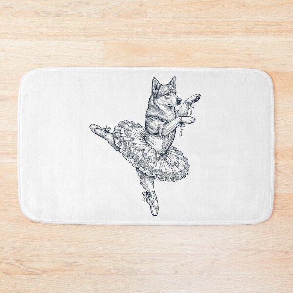 Item preview, Vintage Swedish Vallhund Ballet Dancer Ballerina Dog Lover designed and sold by dian-rody-crest.