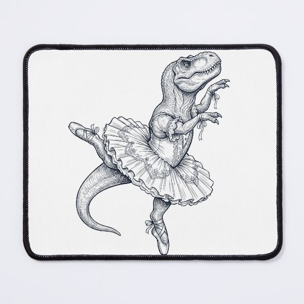 Item preview, Vintage T Rex Dinosaur Ballet Dancer Ballerina Animal Lover designed and sold by dian-rody-crest.