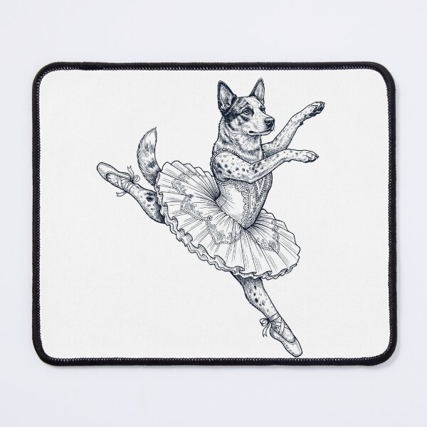 Item preview, Vintage Texas Heeler Ballet Dancer Ballerina Dog Lover designed and sold by dian-rody-crest.