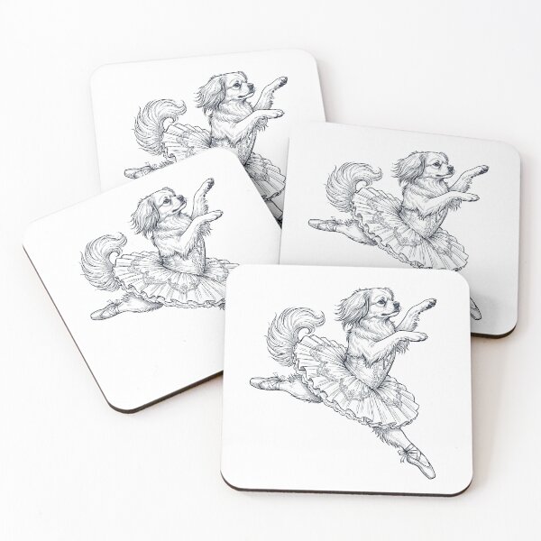 Item preview, Vintage Tibetan Spaniel Ballet Dancer Ballerina Dog Lover designed and sold by dian-rody-crest.