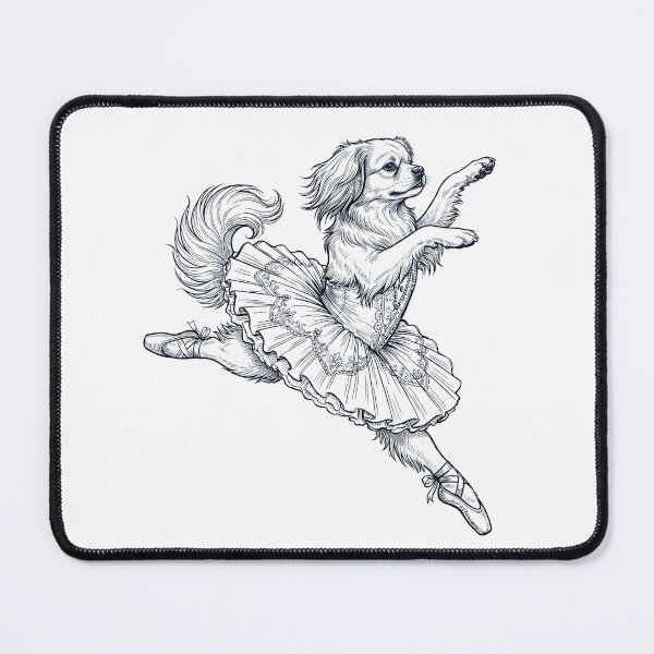 Item preview, Vintage Tibetan Spaniel Ballet Dancer Ballerina Dog Lover designed and sold by dian-rody-crest.