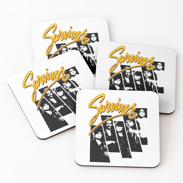 Aperçu de l'œuvre Silhouette noire pop rock avec typographie jaune créée et vendue par MosiUniq.