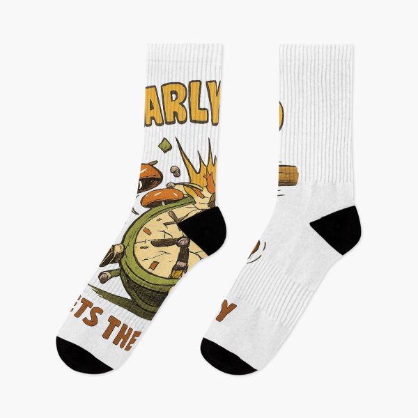 Item preview, Early Bird Gets The Anxiety Vintage Retro Dark Humor designed and sold by DesignEpic22.