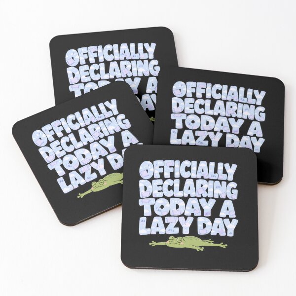 Item preview, Funny Lazy Frog Sticker | Officially Declaring Today a Lazy Day | Cute Introvert Meme Gift designed and sold by Moss & Mellow.
