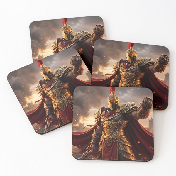 Item preview, Epic Flaming Sword Warrior Fantasy Art designed and sold by GalleryBrisArt.
