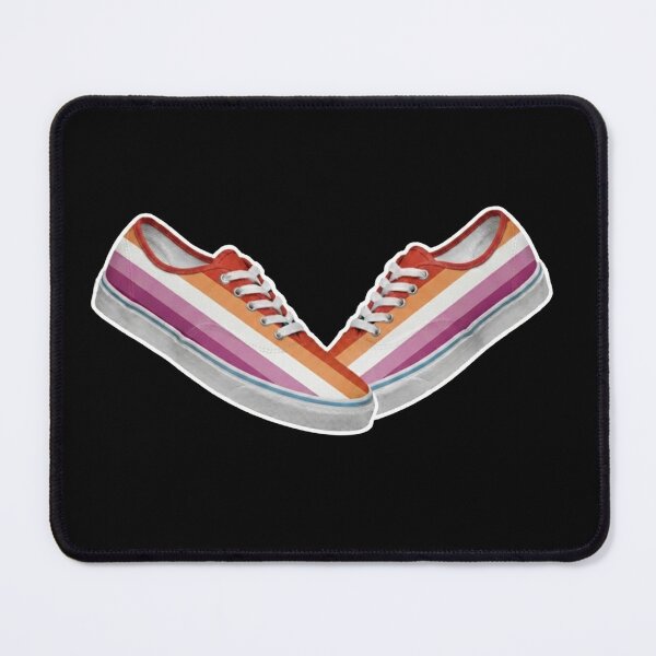 Item preview, Lesbian Pride Flag Pattern Sneakers designed and sold by Owcomm.