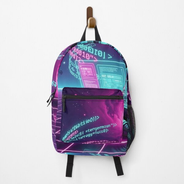 Item preview, Synthwave Astronaut Programmer - Retro Space Coding Art designed and sold by DesignEpic22.