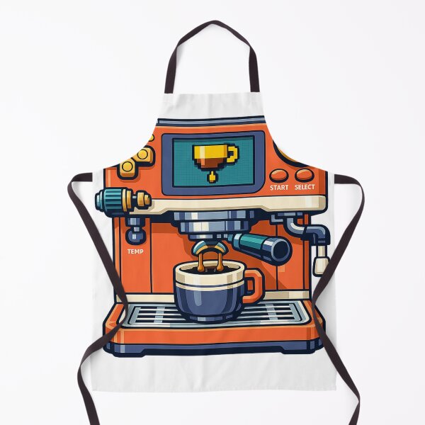 Item preview, Retro Gaming Espresso Machine Lofi Coffee Sticker designed and sold by DesignEpic22.