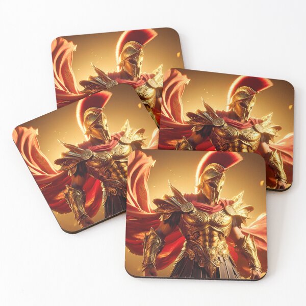 Item preview, Epic Flaming Sword Warrior Fantasy Art designed and sold by GalleryBrisArt.