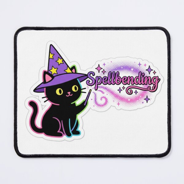 Item preview, Cute Spell bending Wizard Cat Magic Sticker designed and sold by DesignEpic22.