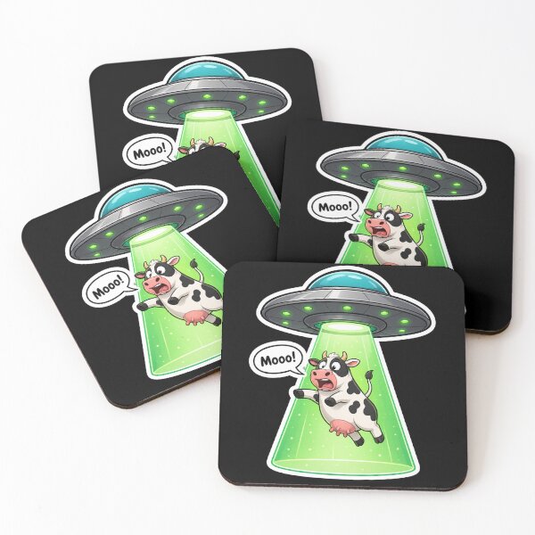 Item preview, Funny Cow Abduction by Alien Spaceship designed and sold by Owcomm.