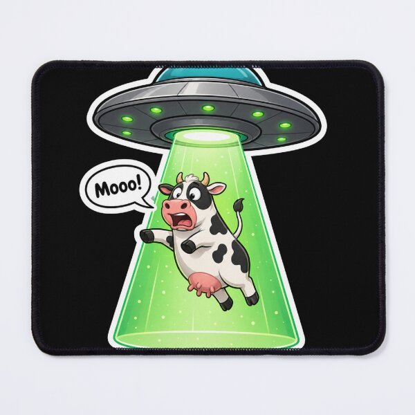 Item preview, Funny Cow Abduction by Alien Spaceship designed and sold by Owcomm.