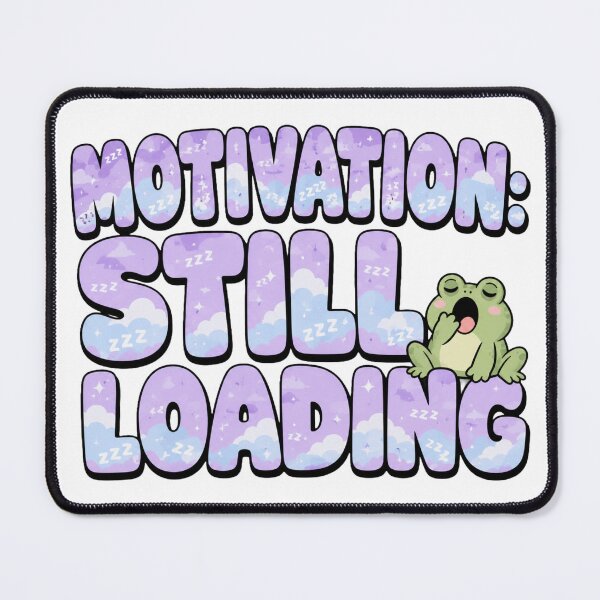 Item preview, Funny Frog Sticker | Motivation Still Loading | Procrastination Meme Gift designed and sold by Moss & Mellow.