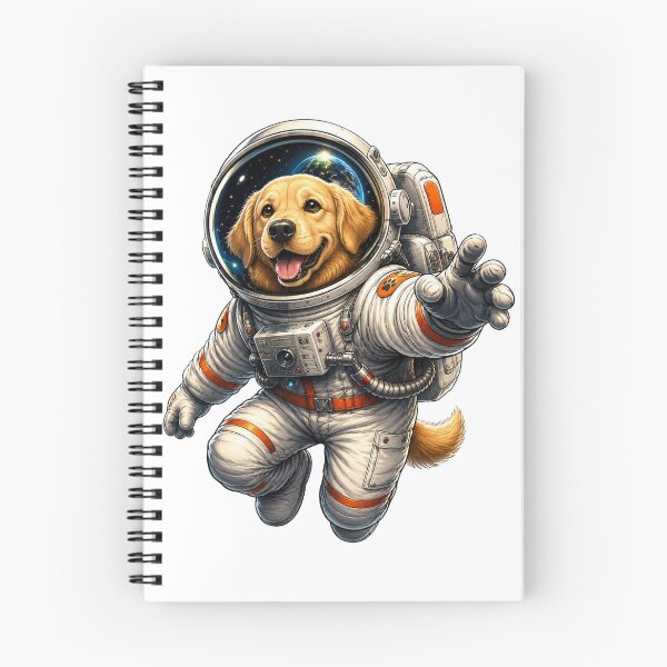 Item preview, Astronaut Golden Retriever designed and sold by VerdePegajoso.