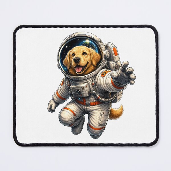 Item preview, Astronaut Golden Retriever designed and sold by VerdePegajoso.