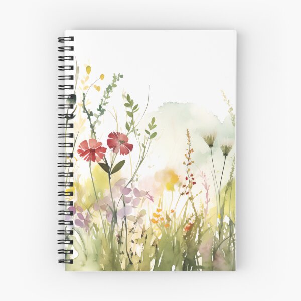 Item preview, Popping Red and Purple Watercolor Wildflowers designed and sold by VibeShift Studio.
