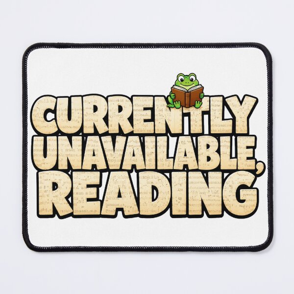 Item preview, Funny Reading Frog Sticker | Currently Unavailable Reading | Book Lover Gift designed and sold by Moss & Mellow.