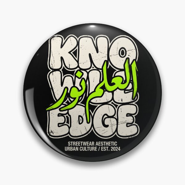 Item preview, Knowledge Arabic Calligraphy Urban Streetwear designed and sold by SplashTastic.