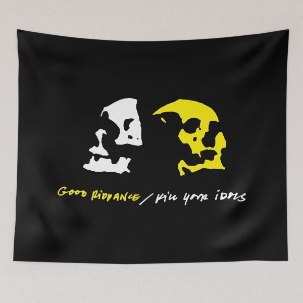 Item preview, Two Silhouette Skull White And Yellow designed and sold by GloomRooms.