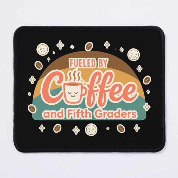 Item preview, Retro Fueled By Coffee and Fifth Graders Teacher Coffee Mug designed and sold by FestivityFinds.