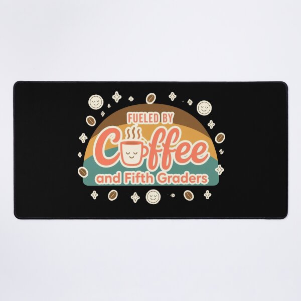 Item preview, Retro Fueled By Coffee and Fifth Graders Teacher Coffee Mug designed and sold by FestivityFinds.