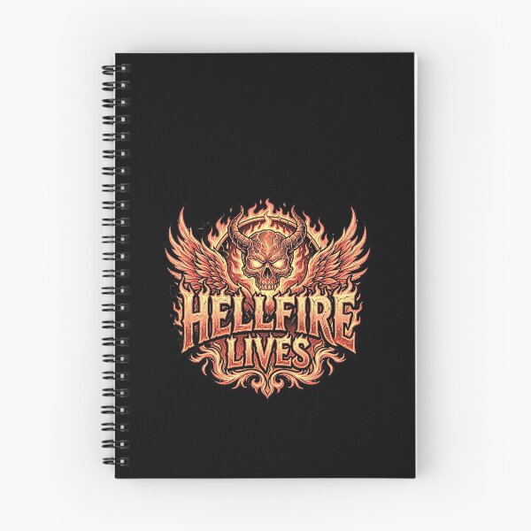 Item preview, Hellfire Lives Flaming Demon Skull Heavy Metal Biker Art designed and sold by rich-moda.