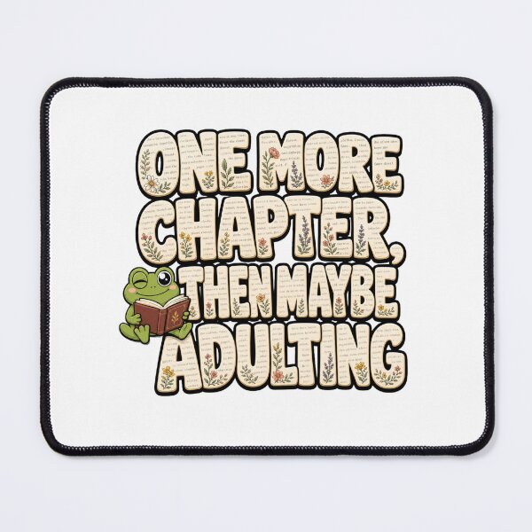 Item preview, Cute Reading Frog Sticker | One More Chapter Then More Reading | Book Lover Cottagecore Gift designed and sold by Moss & Mellow.