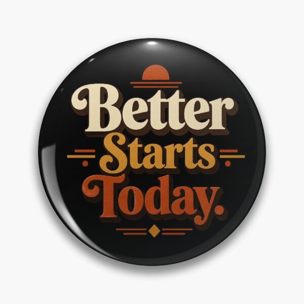 Item preview, Better Starts Today. | Retro Motivational Typography Design designed and sold by Irene Catchmind.