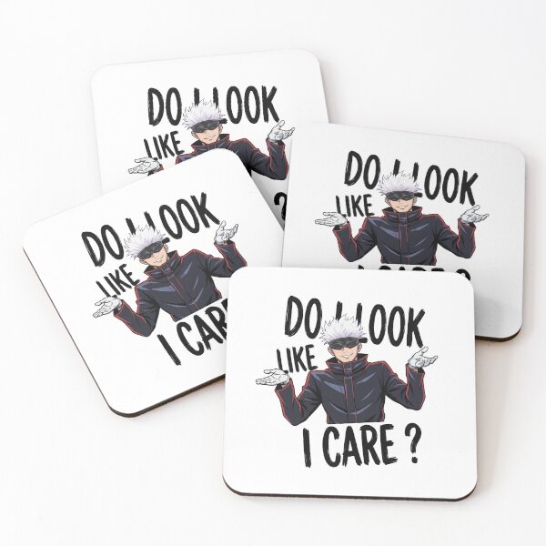 Item preview, Blindfolded White Hair Sensei Do I Look Like I Care Graphic designed and sold by lamiarte.