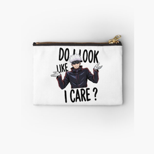 Item preview, Blindfolded White Hair Sensei Do I Look Like I Care Graphic designed and sold by lamiarte.