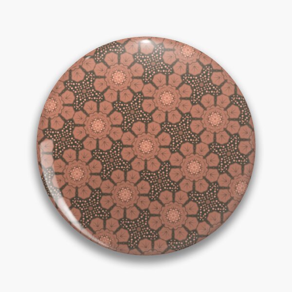 Item preview, Terra Cotta Poppy Pattern designed and sold by Shy Fractal Designs.