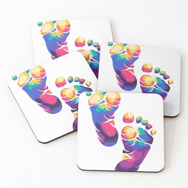 Item preview, Baby Footprint in Pop Art designed and sold by aheadpopart.