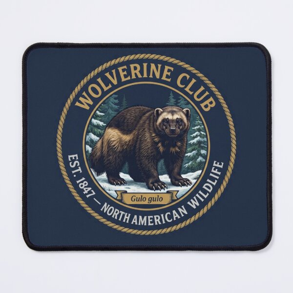 Item preview, Wolverine Club Vintage Badge North American Wildlife designed and sold by CalmCapy Co.