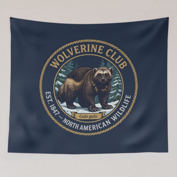 Item preview, Wolverine Club Vintage Badge North American Wildlife designed and sold by CalmCapy Co.